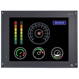 Axiomtek GOT715S Fanless Touch Panel Computer with Intel Atom E3845 CPU, 15" XGA TFT LCD, EN50155 compliant